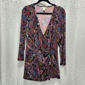 Jacklyn Smith Collection Women's Size XL Paisley Blouse